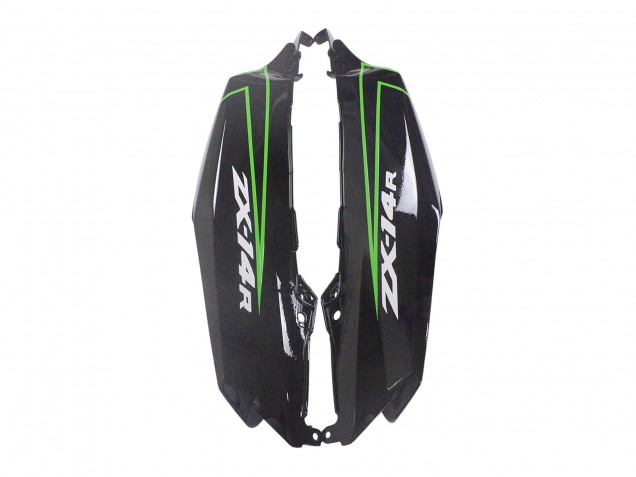 2012-2024 Kawasaki ZX14R ZZR1400 Motorcycle Fairings - Green Glossy Black Stripe UK