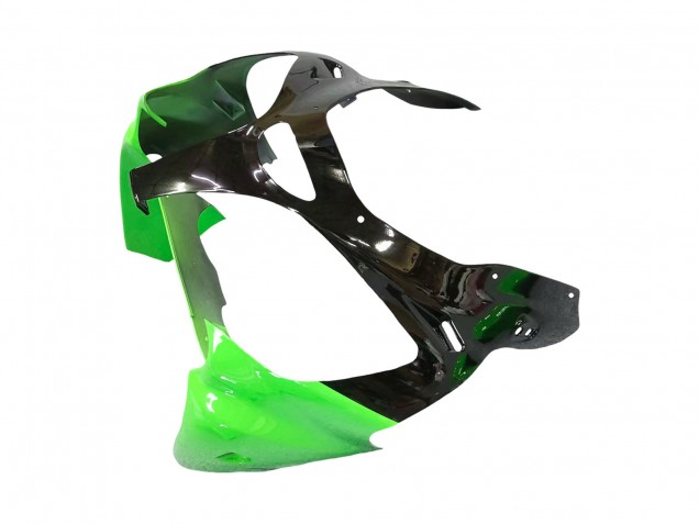 2000-2002 Kawasaki ZX6R Motorcycle Fairings - Green White Black UK