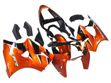 2000-2002 Kawasaki ZX6R Motorcycle Fairings - Orange Black UK
