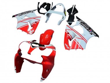 2000-2002 Kawasaki ZX6R Motorcycle Fairings - White Red Black UK