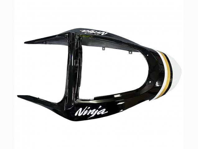 2003-2004 Kawasaki ZX6R Motorcycle Fairings - White Black Motul Lucky Strike UK