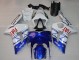 2003-2004 Kawasaki ZX6R Motorcycle Fairings - White Blue Red Fiat UK