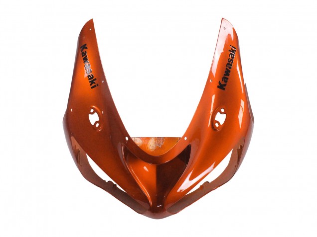 2005-2006 Kawasaki ZX6R Motorcycle Fairing - Orange Black UK