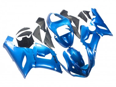 2005-2006 Kawasaki ZX6R Motorcycle Fairings - Glossy Blue UK