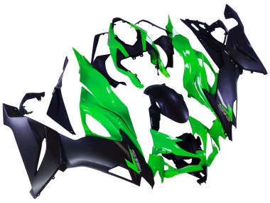 2019-2022 Kawasaki ZX6R Motorcycle Fairings - Green Matte Black UK