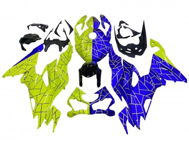 2019-2022 Kawasaki ZX6R Motorcycle Fairings - Blue Yellow UK