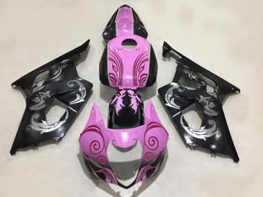 2003-2004 Suzuki GSXR 1000 Motorcycle Fairings - Black Pink UK