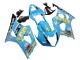 2003-2004 Suzuki GSXR 1000 Motorcycle Fairings - Light Blue Yellow Black Rizla Motul UK