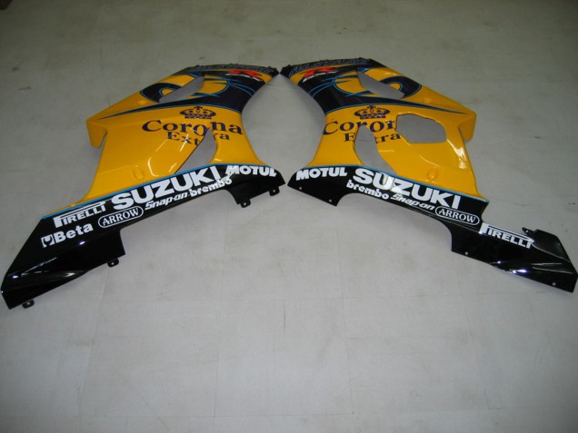 2003-2004 Suzuki GSXR 1000 Motorcycle Fairings - Yellow White Blue Black Corona UK
