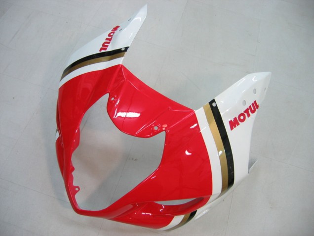 2003-2004 Suzuki GSXR 1000 Motorcycle Fairings - White Red Motul Lucky Strike UK