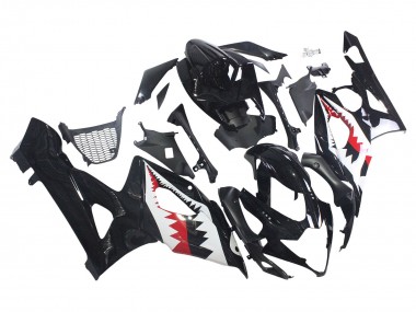 2005-2006 Suzuki GSXR 1000 Motorcycle Fairings - Glossy Black Red White Shark UK