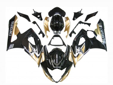 2005-2006 Suzuki GSXR 1000 Motorcycle Fairings - Black Gold UK