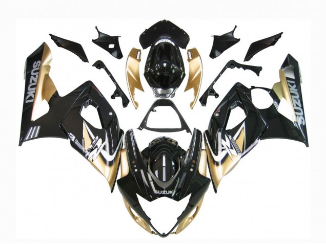 2005-2006 Suzuki GSXR 1000 Motorcycle Fairings - Black Gold UK