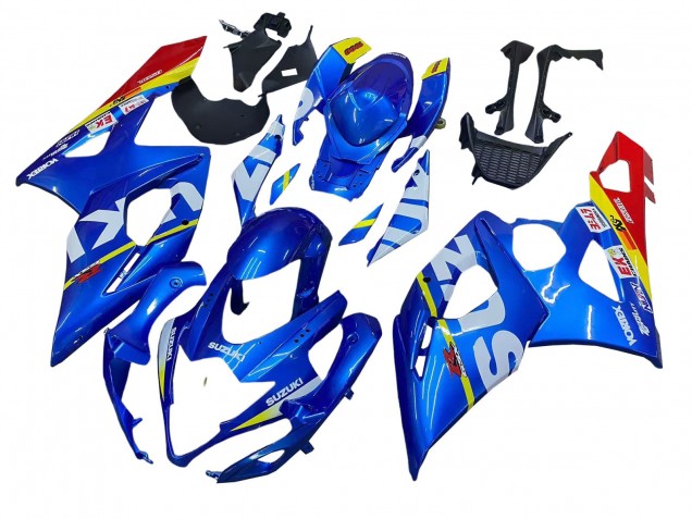 2005-2006 Suzuki GSXR 1000 Motorcycle Fairings - Blue Yellow Red White UK
