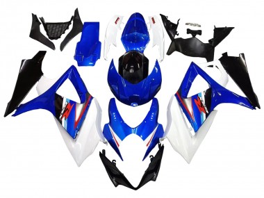 2007-2008 Suzuki GSXR 1000 Motorcycle Fairings - White Blue Black Red UK