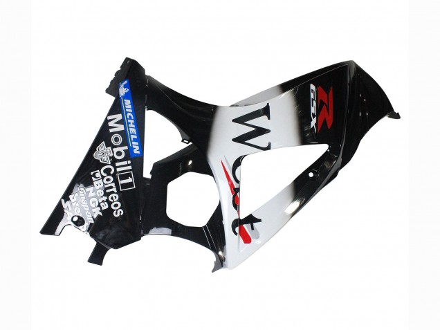 2007-2008 Suzuki GSXR 1000 Motorcycle Fairings - Glossy Black White West UK
