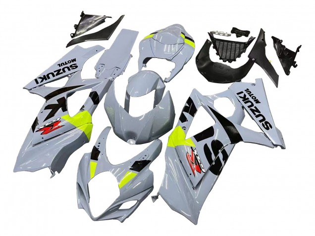 2007-2008 Suzuki GSXR 1000 Motorcycle Fairings - Light Grey Green Black UK