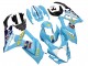 2007-2008 Suzuki GSXR 1000 Motorcycle Fairings - Light Blue Yellow Black Motul Rizla UK