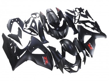 2007-2008 Suzuki GSXR 1000 Motorcycle Fairings - Matte Black Red Decal UK