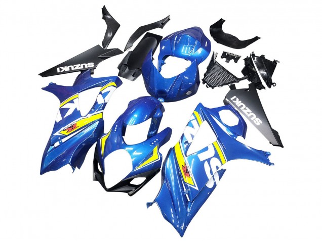 2007-2008 Suzuki GSXR 1000 Motorcycle Fairings - Blue Yellow Black UK