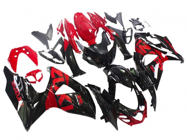 2009-2016 Suzuki GSXR 1000 Motorcycle Fairing Kits - Glossy Black Red UK