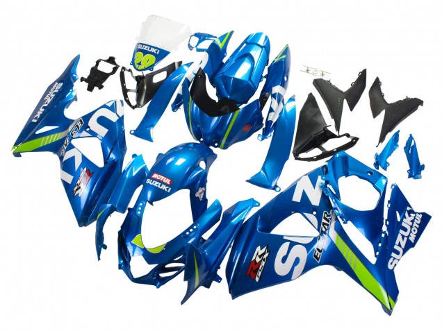2009-2016 Suzuki GSXR 1000 Motorcycle Fairings - Light Blue Green Motul 29 Ecstar UK