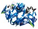 2009-2016 Suzuki GSXR 1000 Motorcycle Fairings - Light Blue Green Motul 29 Ecstar UK