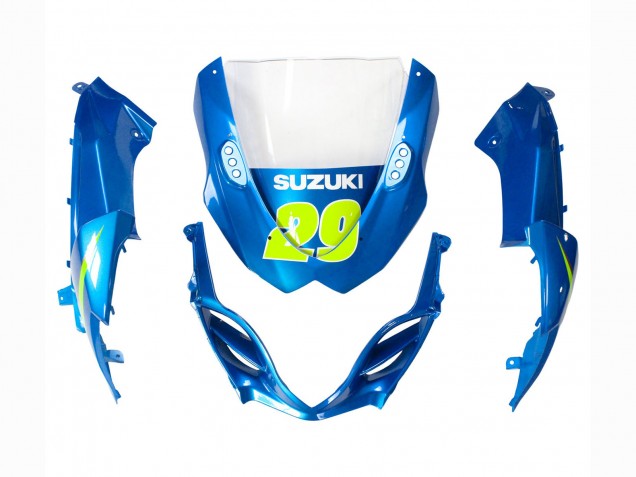2009-2016 Suzuki GSXR 1000 Motorcycle Fairings - Light Blue Green Motul 29 Ecstar UK