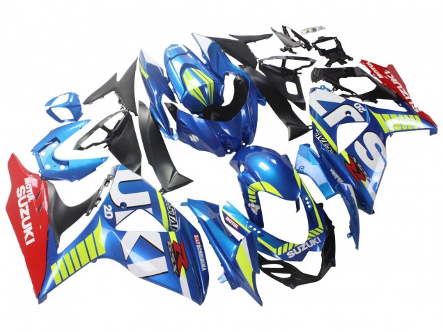 2009-2016 Suzuki GSXR 1000 Motorcycle Fairings - Light Blue Green Red Motul UK