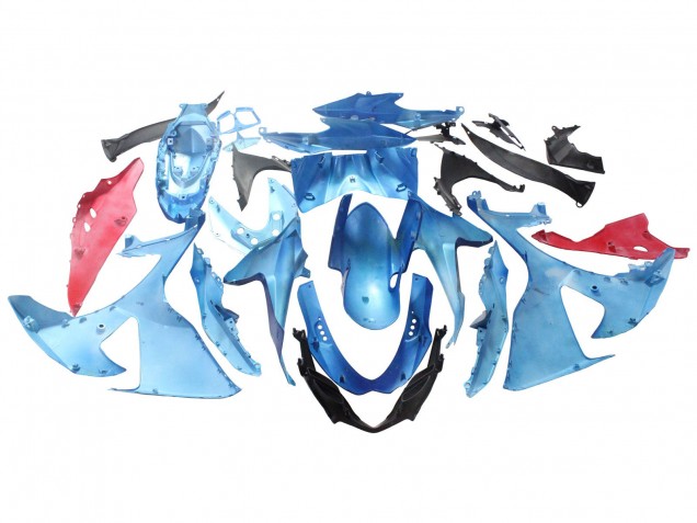 2009-2016 Suzuki GSXR 1000 Motorcycle Fairings - Light Blue Green Red Motul UK
