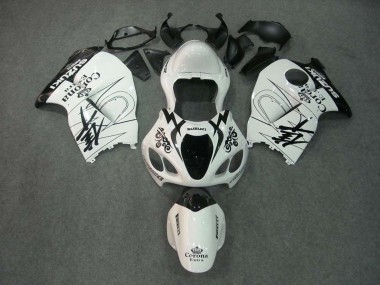 1996-2007 Suzuki GSXR 1300 Hayabusa Motorcycle Fairings - White Black Corona UK
