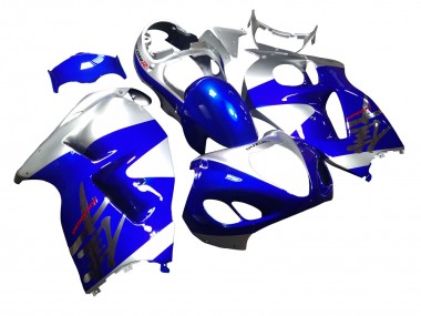 1996-2007 Suzuki GSXR 1300 Hayabusa Motorcycle Fairings - Blue Silver Hayabusa UK
