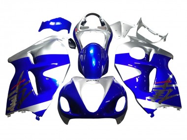 1996-2007 Suzuki GSXR 1300 Hayabusa Motorcycle Fairings - Blue Silver Hayabusa UK
