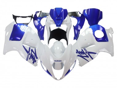 1996-2007 Suzuki GSXR 1300 Hayabusa Motorcycle Fairings - White Blue Hayabusa UK