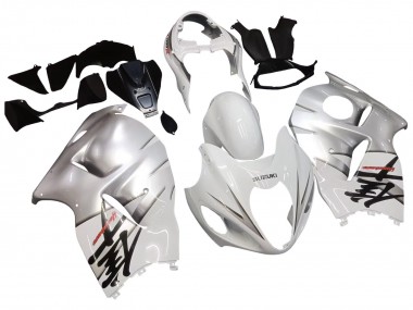 1996-2007 Suzuki GSXR 1300 Hayabusa Motorcycle Fairings - White Silver Hayabusa UK