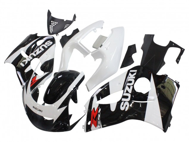 1996-2000 Suzuki GSXR 600 / GSXR 750 Motorcycle Fairings - Black White UK