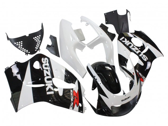 1996-2000 Suzuki GSXR 600 / GSXR 750 Motorcycle Fairings - Black White UK