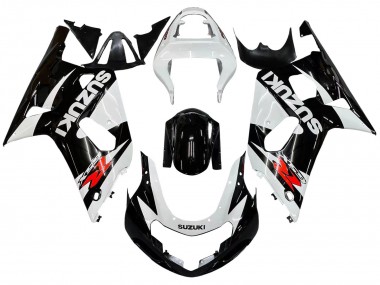 2001-2003 Suzuki GSXR 600 / GSXR 750 Motorcycle Fairings - White Glossy Black Red UK