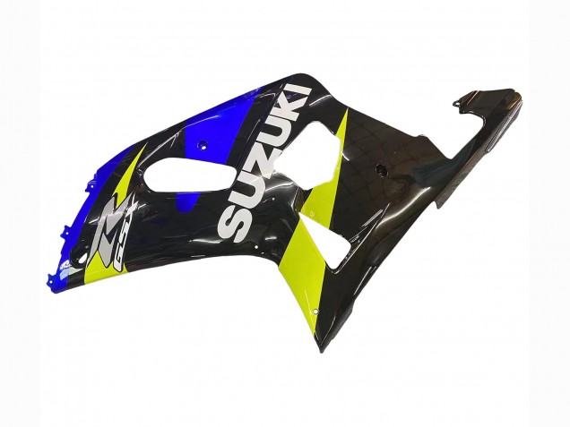 2001-2003 Suzuki GSXR 600 / GSXR 750 Motorcycle Fairings - Blue Yellow Glossy Black UK
