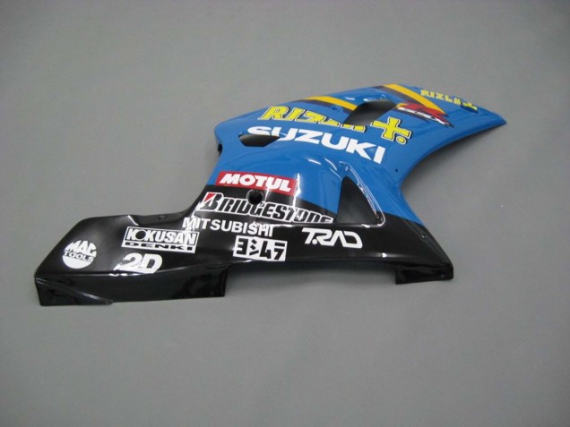 2001-2003 Suzuki GSXR 600 / GSXR 750 Motorcycle Fairings - Blue Yellow Black Motul Rizla UK