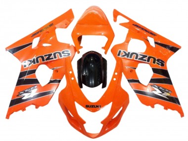 2004-2005 Suzuki GSXR 600 / GSXR 750 Motorcycle Fairings - Orange Black UK