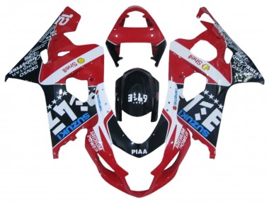 2004-2005 Suzuki GSXR 600 / GSXR 750 Motorcycle Fairings - Red White Black Blue UK