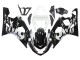 2004-2005 Suzuki GSXR 600 / GSXR 750 Motorcycle Fairing - White Black UK