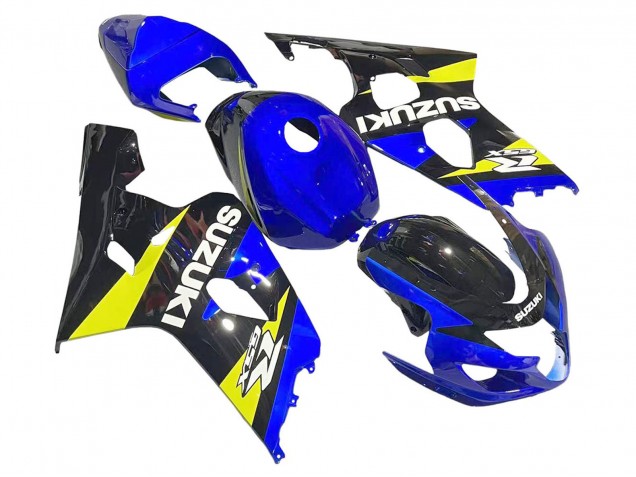 2004-2005 Suzuki GSXR 600 / GSXR 750 Motorcycle Fairings - Blue Yellow Black UK
