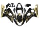 2004-2005 Suzuki GSXR 600 / GSXR 750 Motorcycle Fairings - Glossy Black Gold Corona UK