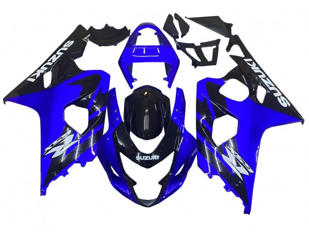 2004-2005 Suzuki GSXR 600 / GSXR 750 Motorcycle Fairings - Blue Black White Decal UK