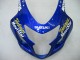 2004-2005 Suzuki GSXR 600 / GSXR 750 Motorcycle Fairings - Blue White Yellow Green Telefumica Motul MoviStar UK