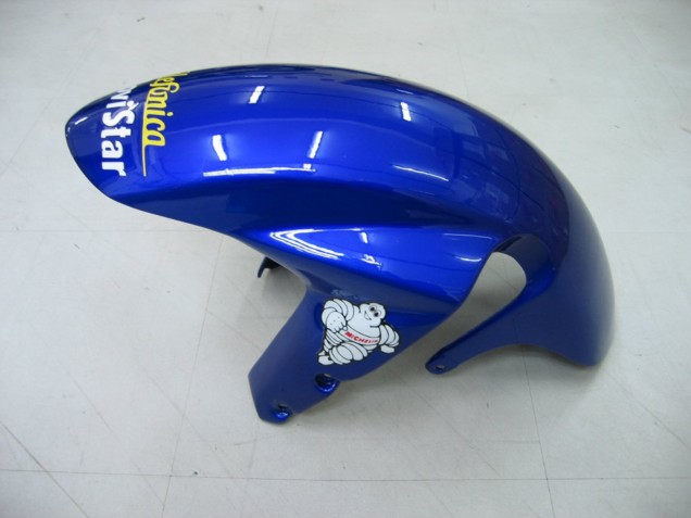 2004-2005 Suzuki GSXR 600 / GSXR 750 Motorcycle Fairings - Blue White Yellow Green Telefumica Motul MoviStar UK