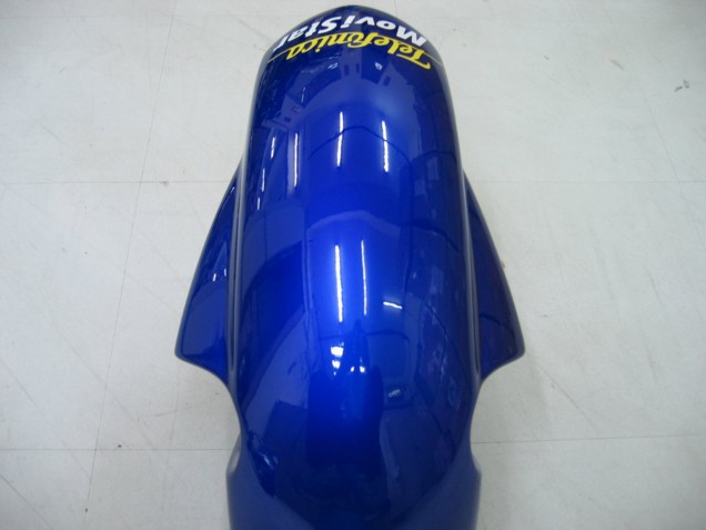 2004-2005 Suzuki GSXR 600 / GSXR 750 Motorcycle Fairings - Blue White Yellow Green Telefumica Motul MoviStar UK