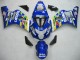 2004-2005 Suzuki GSXR 600 / GSXR 750 Motorcycle Fairings - Blue White Yellow Green Telefumica Motul MoviStar UK